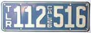 1926 California Trailer License Plate