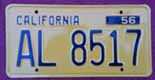 1956 California Trailer License Plate