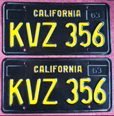 356 Porsche California License Plates